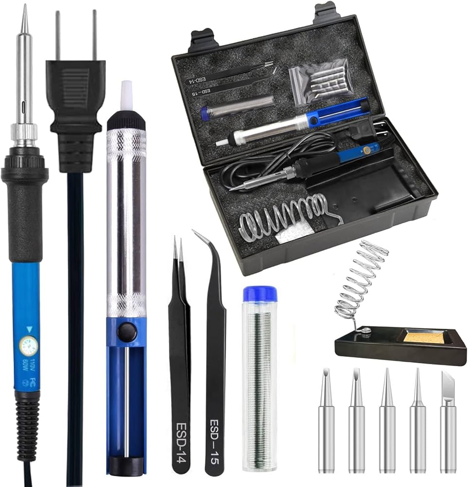 Amazon | GLISTON はんだごて はんだごてセット 温度調節可(200